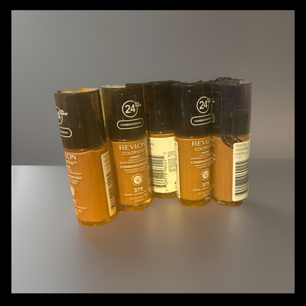 (4 Pack) Revlon ColorStay Longwear Foundation SPF 15-Shade 375 Toffee/Caramel